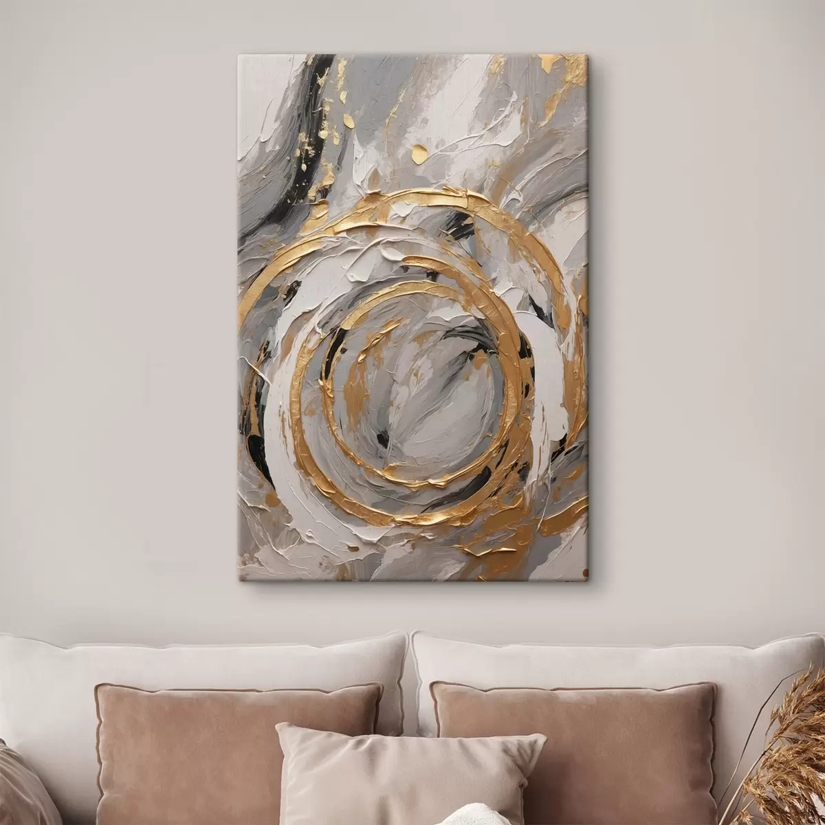 Tablouri Textură abstractă cu cercuri și pasteluri s44876