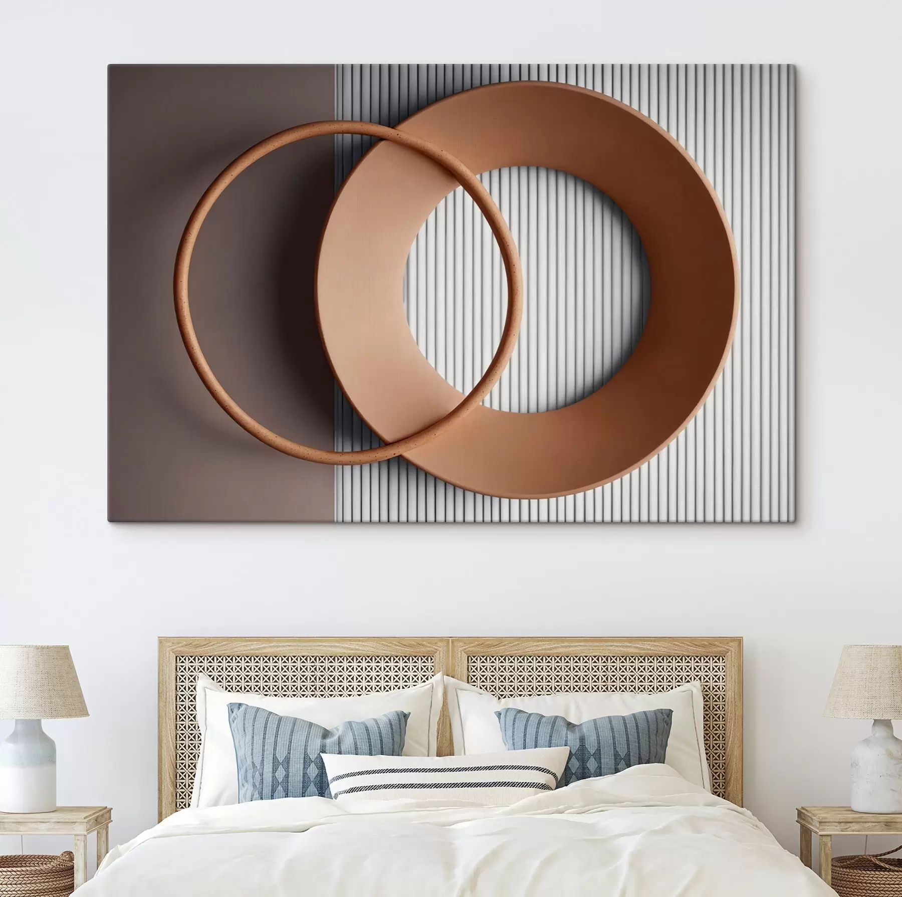 fototapet Lanț muntos cețos cu culori stinse s44901