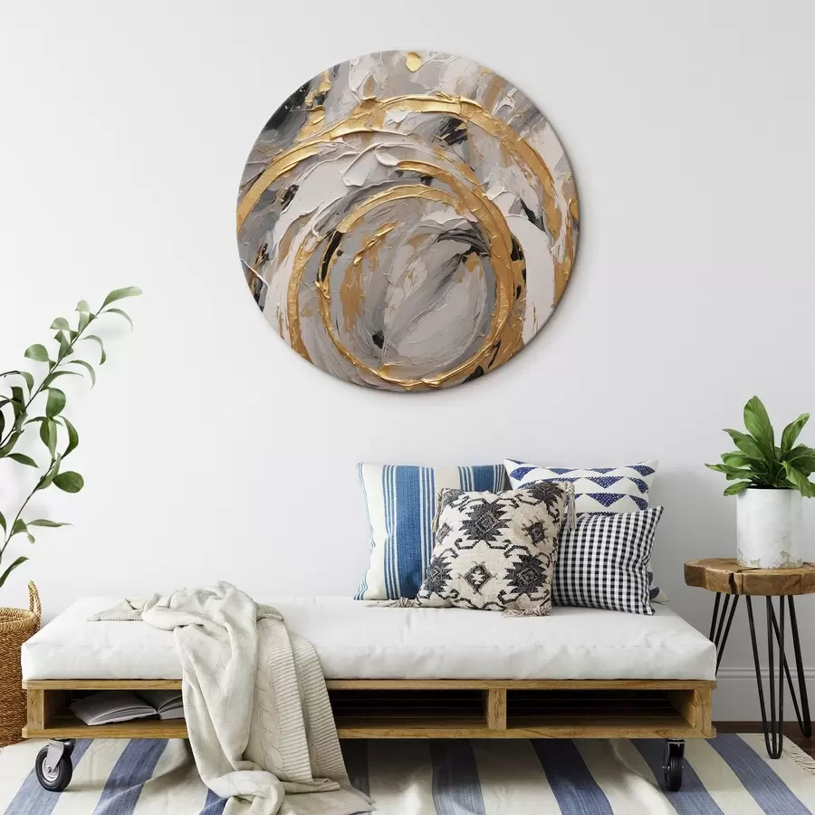 Tablouri Textură abstractă cu cercuri și pasteluri r44876