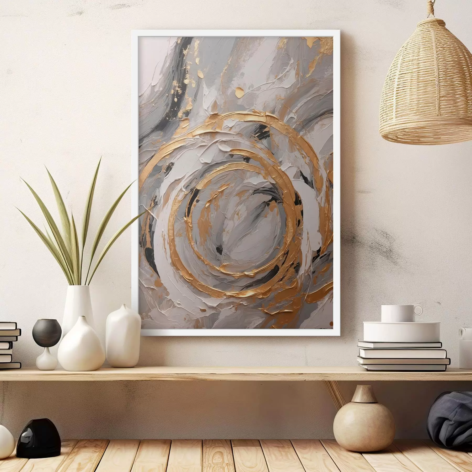 fototapet Textură abstractă cu cercuri și pasteluri f44876