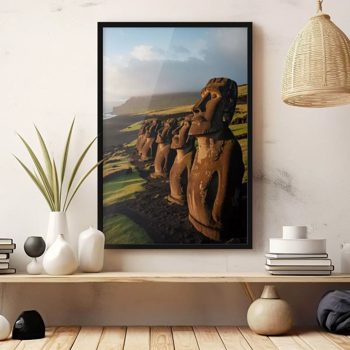 Poster Frunze verzi texturate în macro cu lumină moale f44899