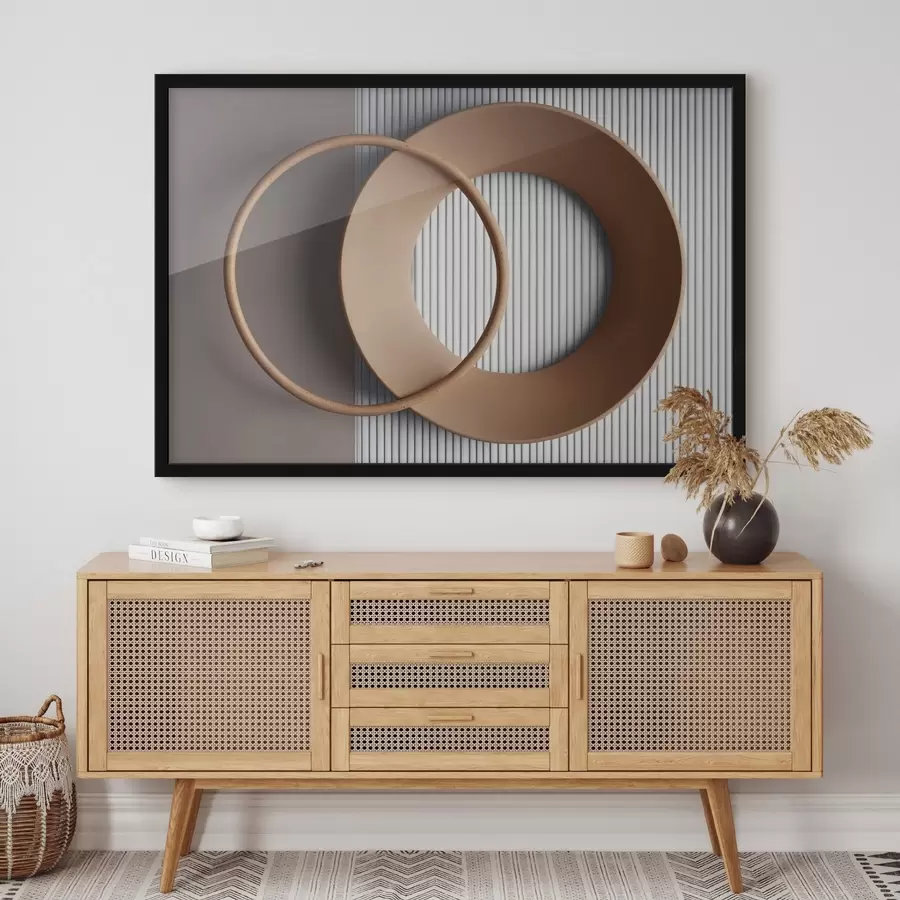 fototapet Lanț muntos cețos cu culori stinse f44901