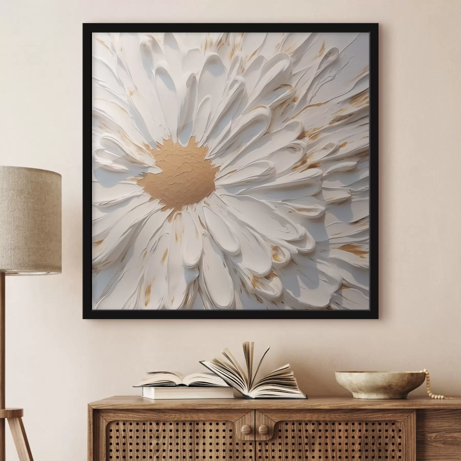 fototapet Pictură imitație mușețel f44816