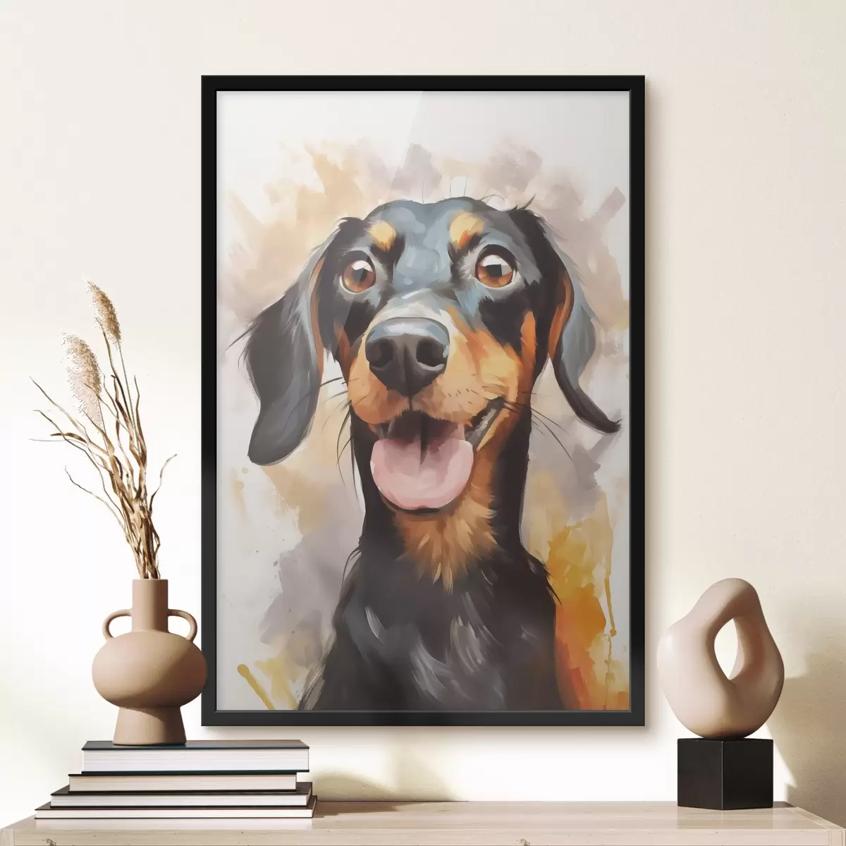 Poster Pictură imitație Dachshund f44818