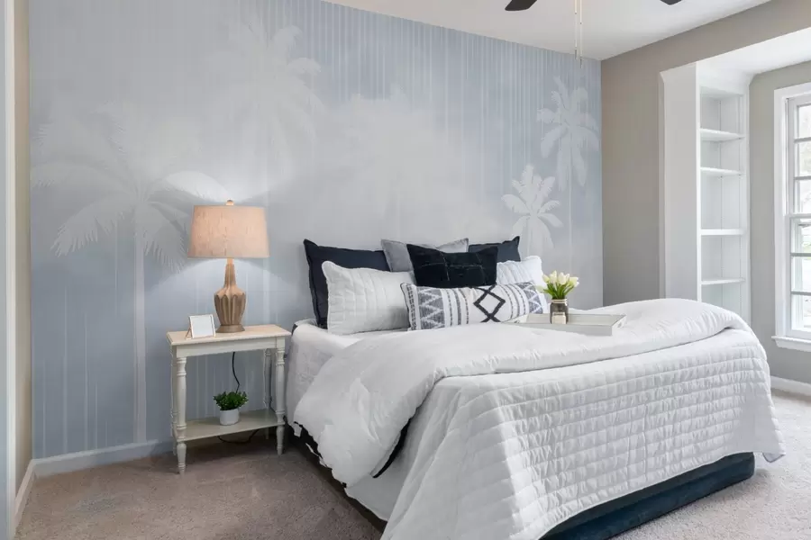 fototapet Ceață cu palmieri w04180v1