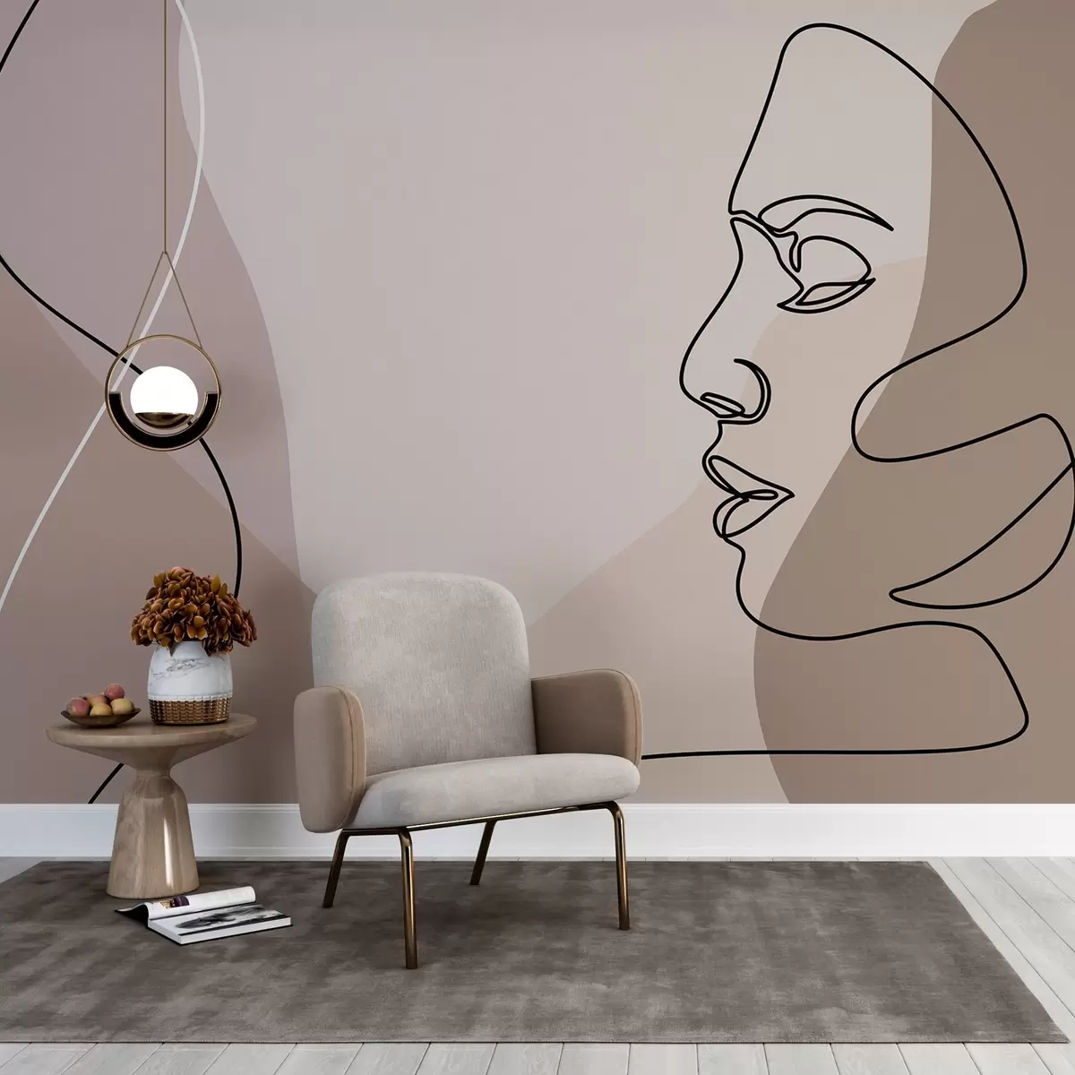 fototapet Față abstractă w09231