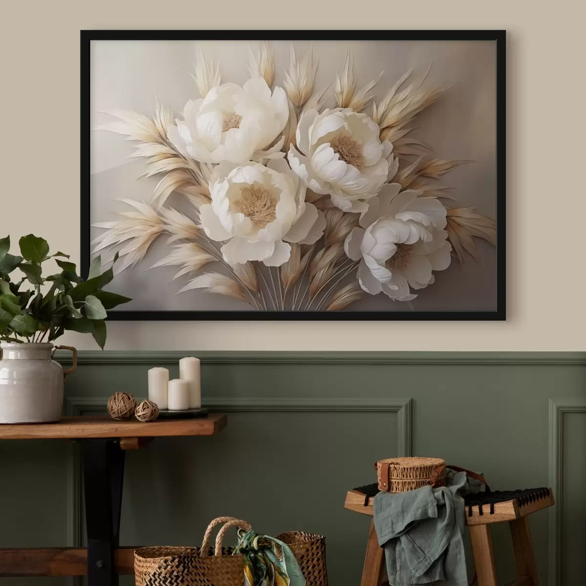 Poster Peonii cu spikelets f44913