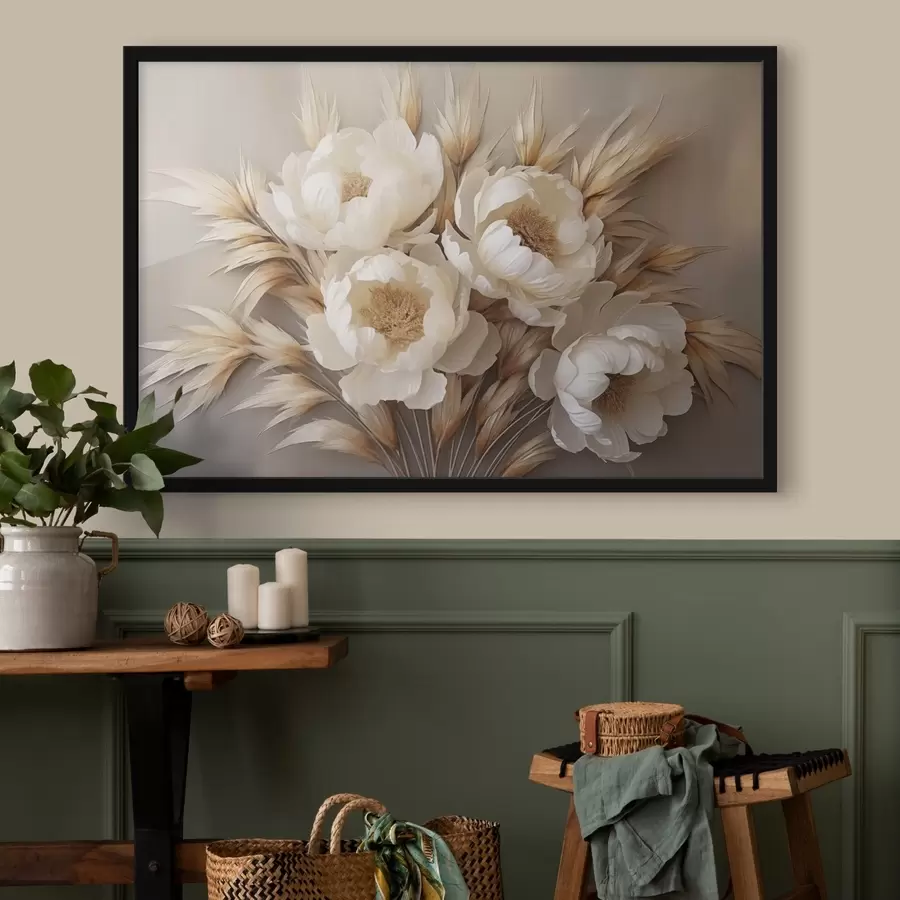 fototapet Peonii cu spikelets f44913