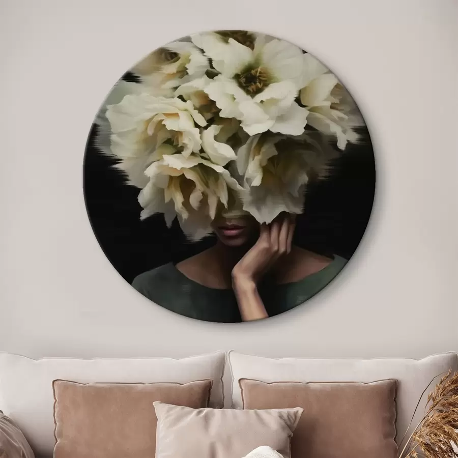 Tablouri Femeie cu flori r44911