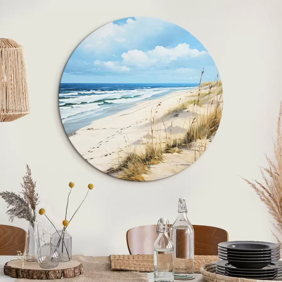 fototapet Iarbă pe coastă sub un cer albastru r44917