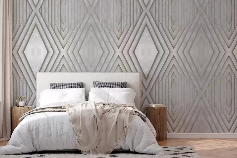 fototapet imitație de panouri din lemn în culori bej w04168