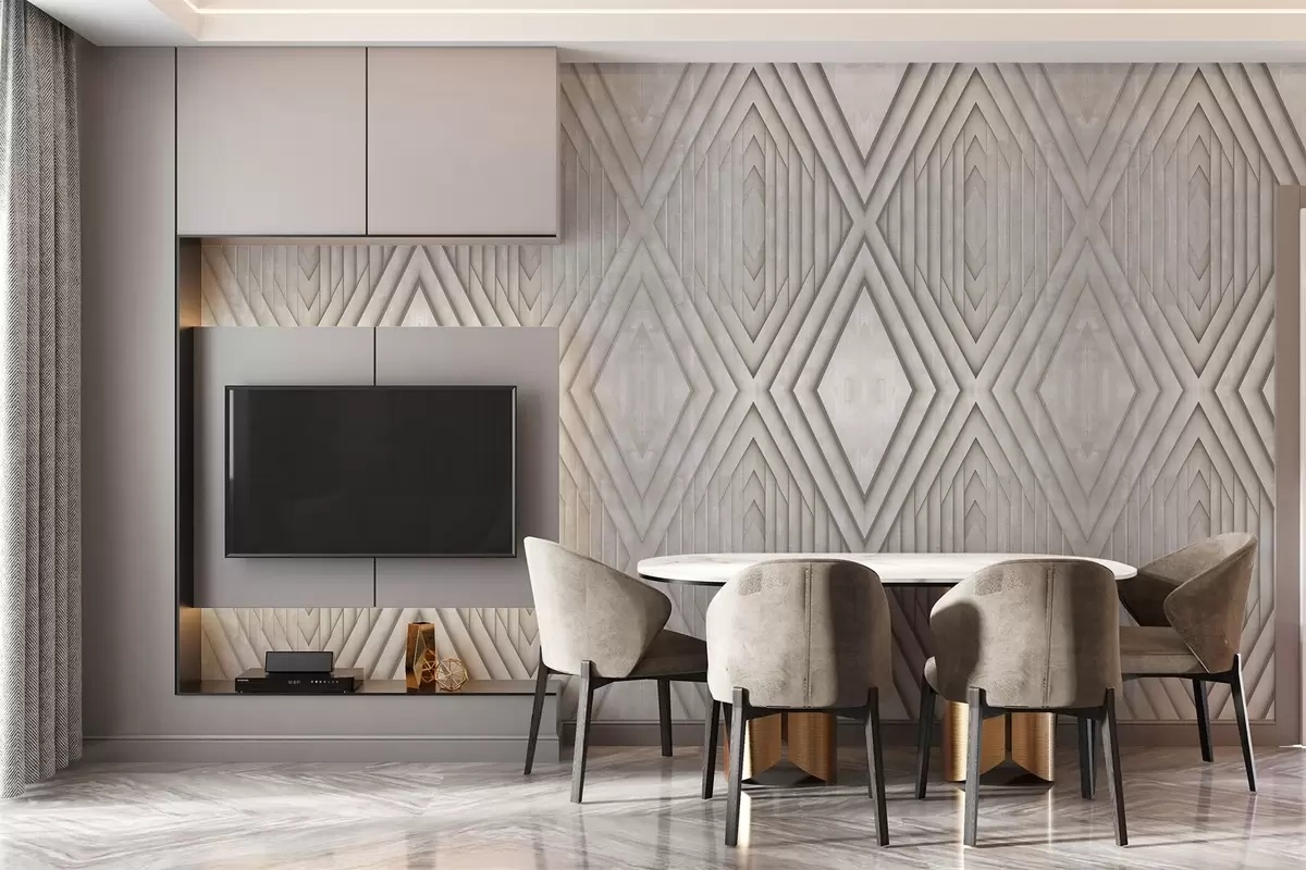 fototapet imitație de panouri din lemn în culori bej w04168