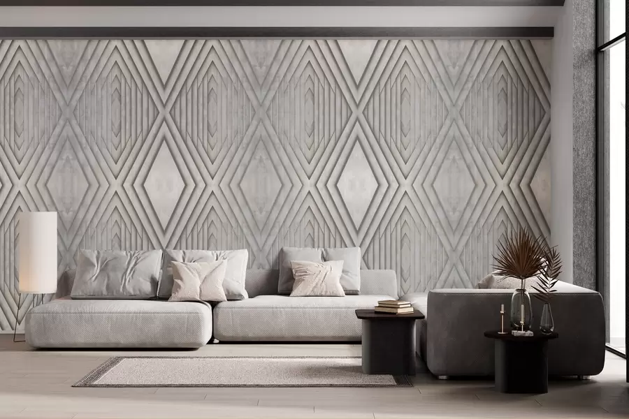 fototapet imitație de panouri din lemn în culori bej w04168