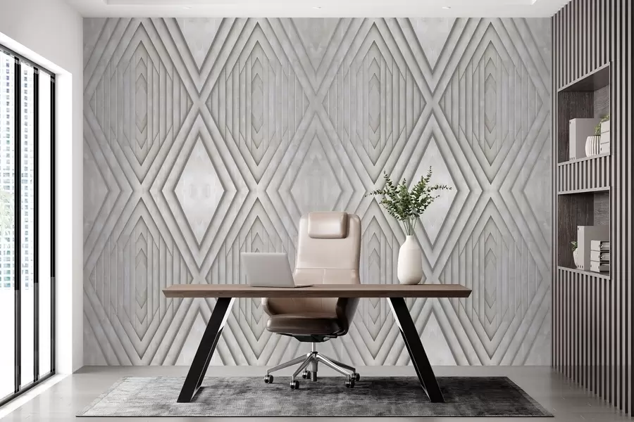 fototapet imitație de panouri din lemn în culori bej w04168