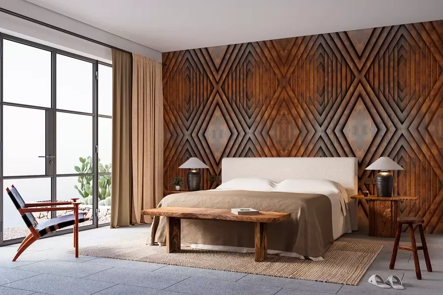 fototapet imitație de panouri din lemn w04168v1