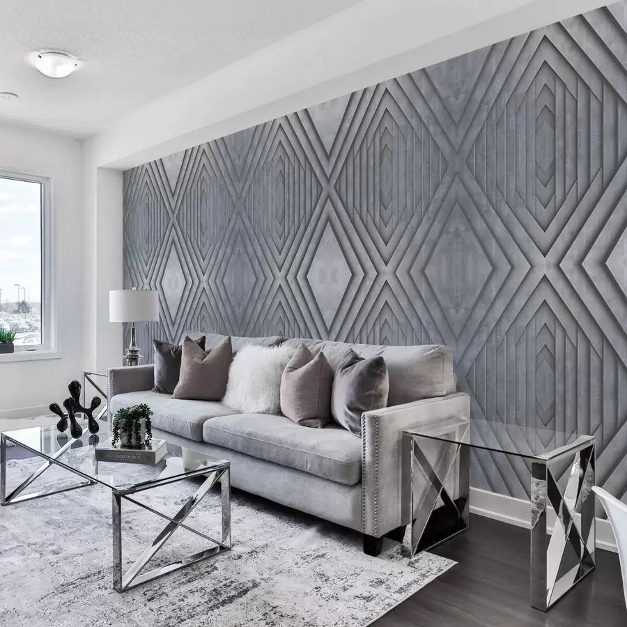 fototapet imitație de panouri din lemn în culori gri rece w04168v2