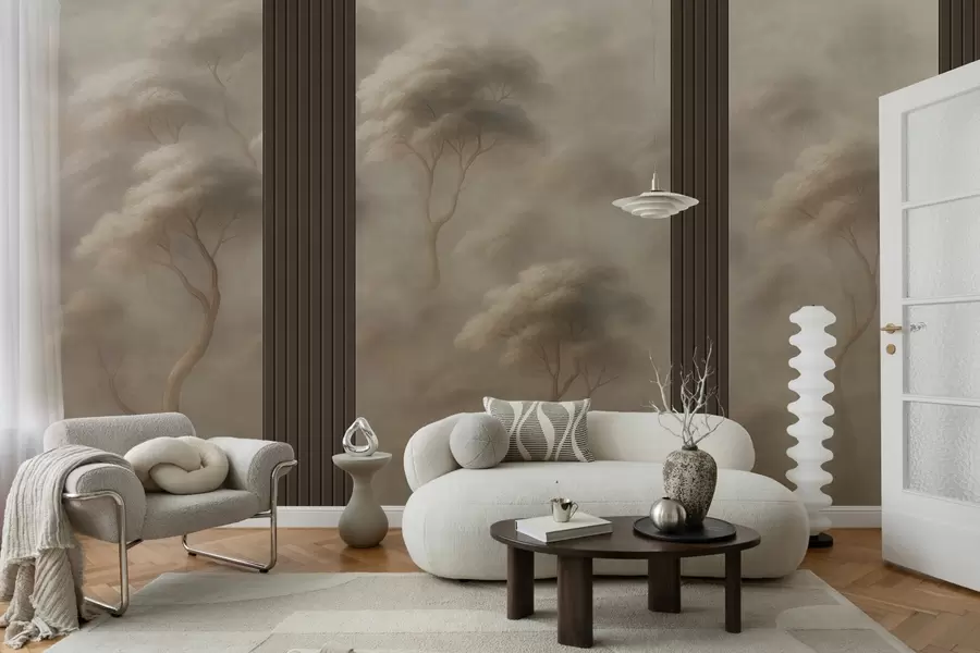 fototapet Pădurea se întâlnește cu panoul de artă w04187