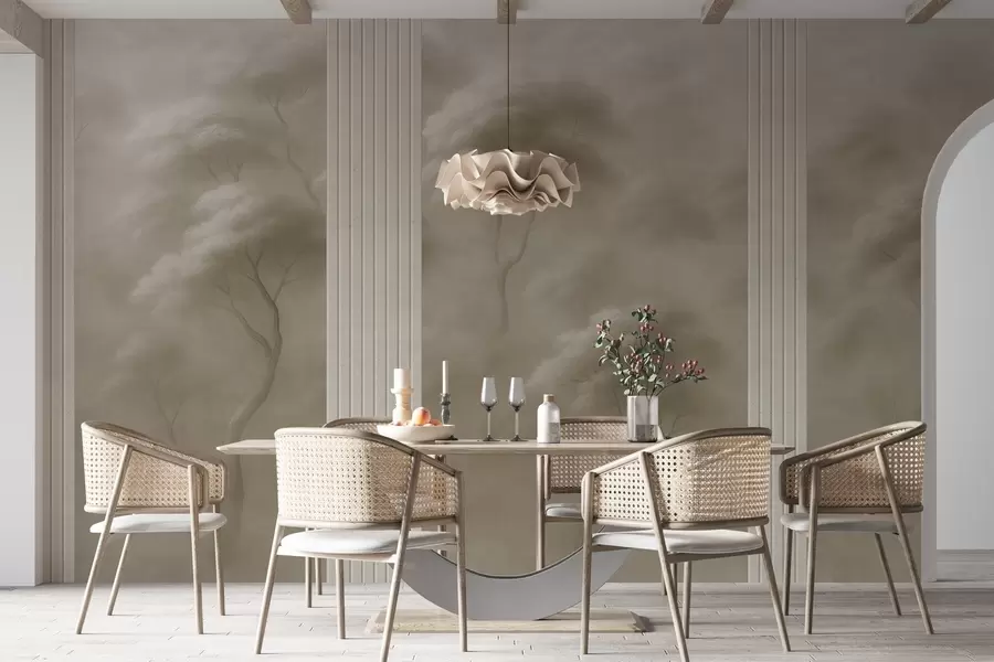 fototapet Pădurea se întâlnește cu panoul de artă w04187v1