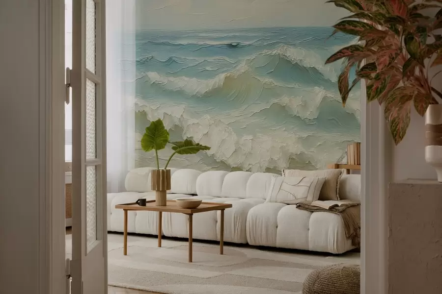 fototapet Iluzia valurilor volumetrice w04202