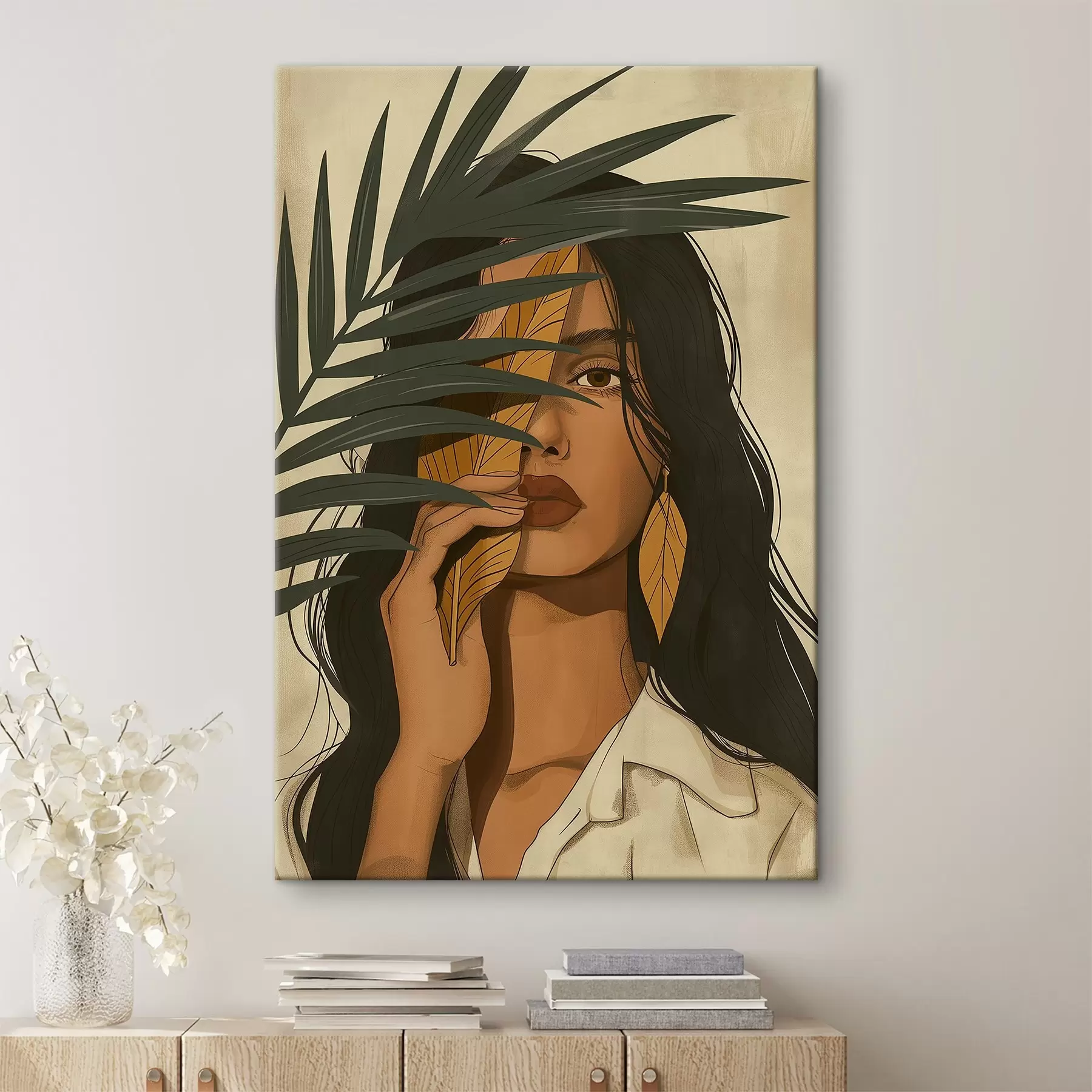 Tablouri Față ascunsă în spatele frunzelor s44960