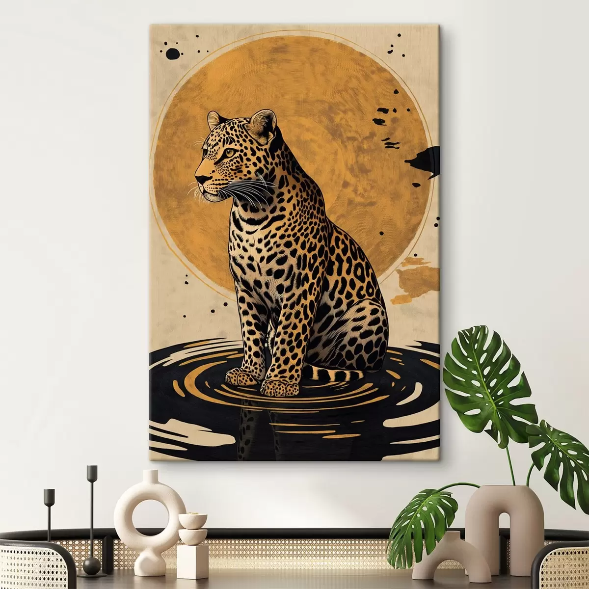 Tablouri Leopard și soare s44970
