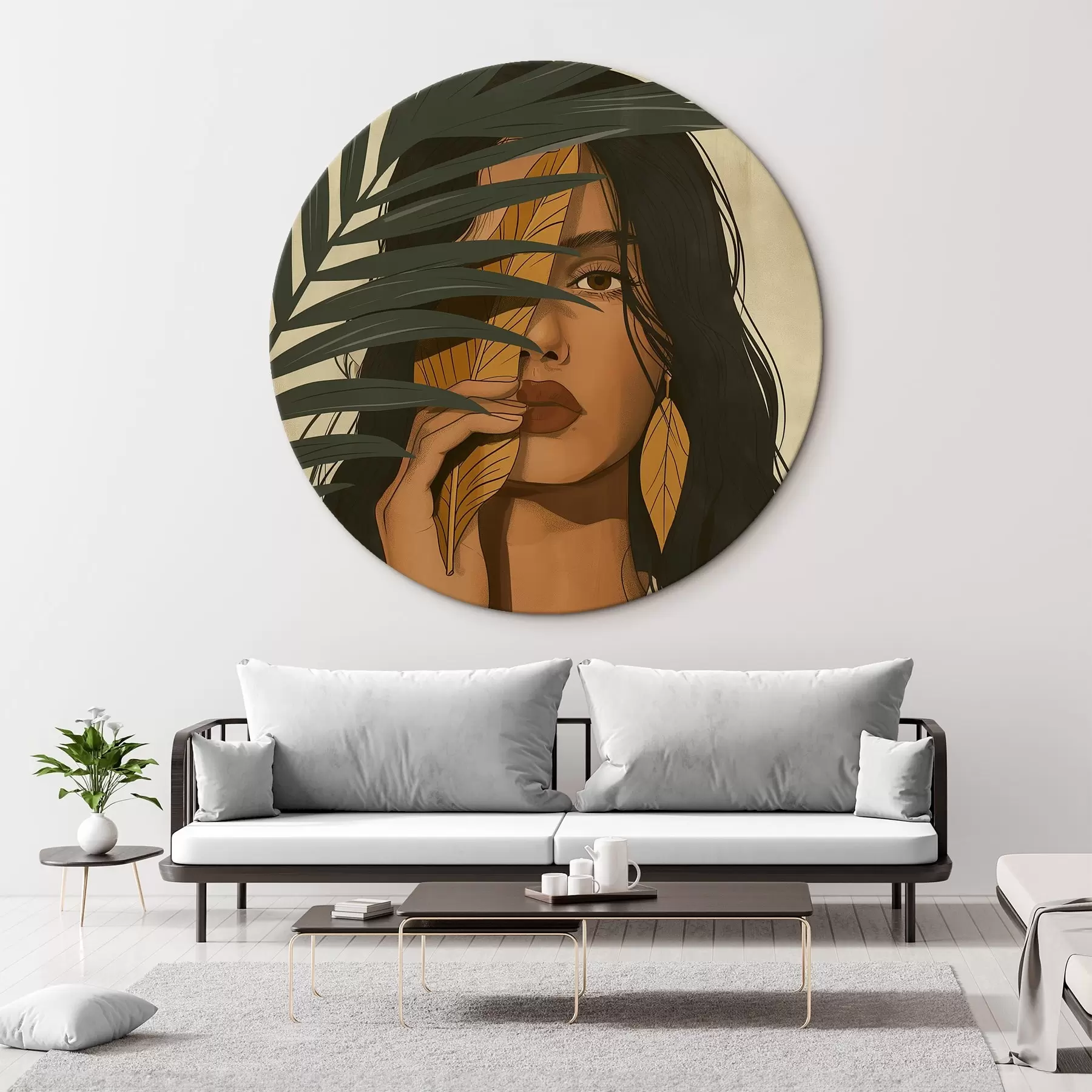 Tablouri Față ascunsă în spatele frunzelor r44960