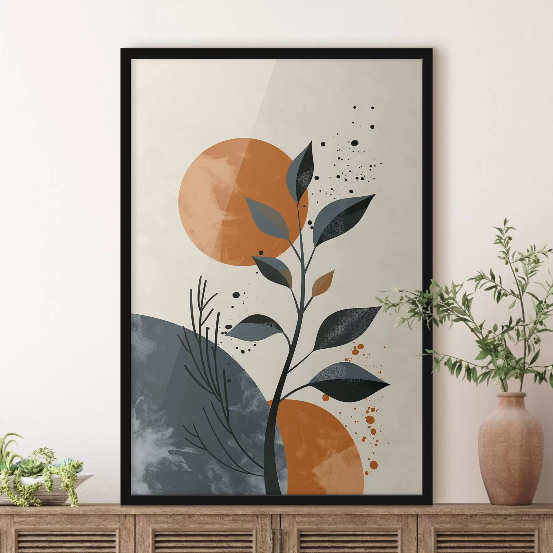 fototapet Soare și frunze f44959