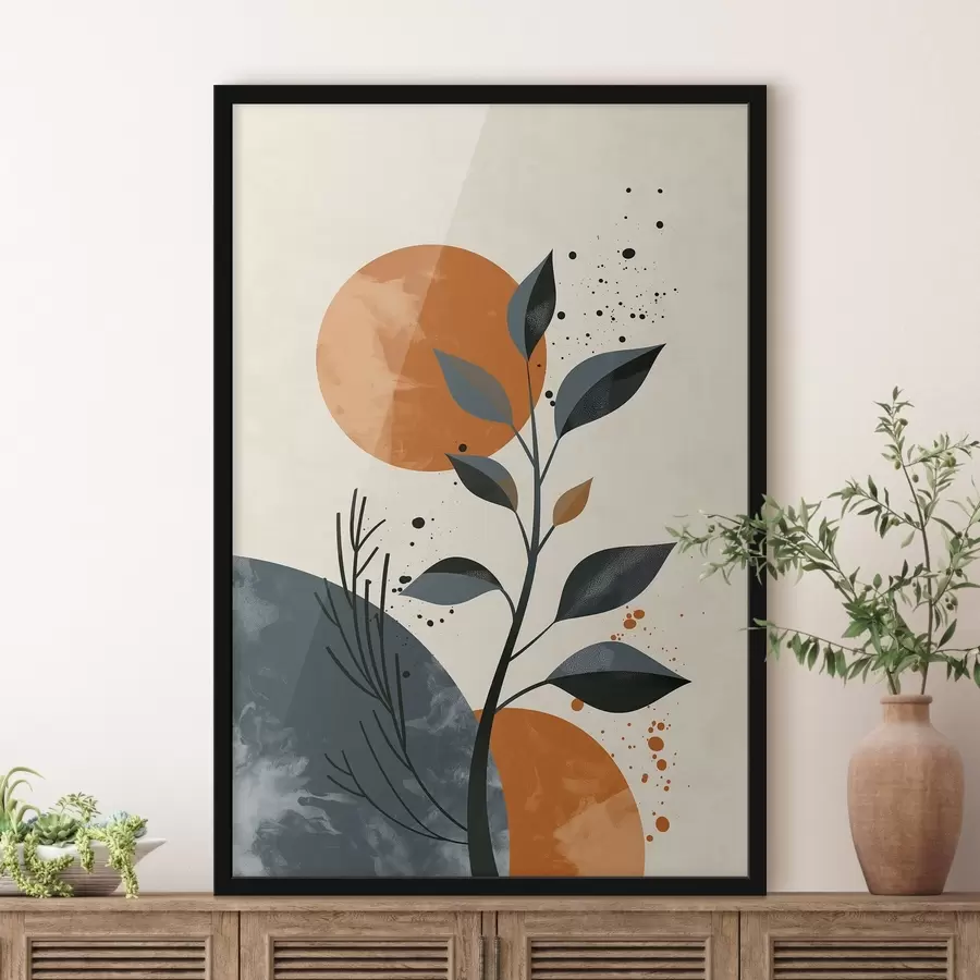 fototapet Soare și frunze f44959