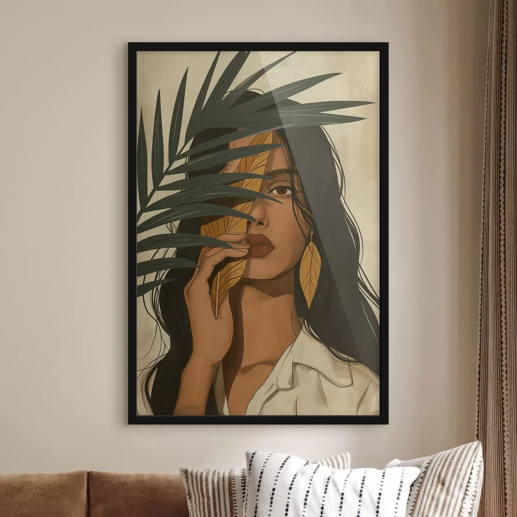 Tablouri Față ascunsă în spatele frunzelor f44960