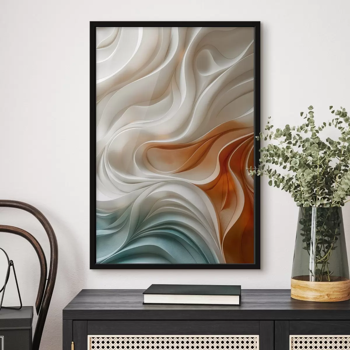 Poster Abstract linii colorate f44967