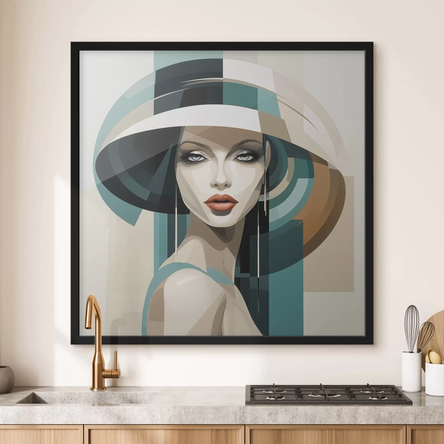 fototapet Fată cu pălărie f44972