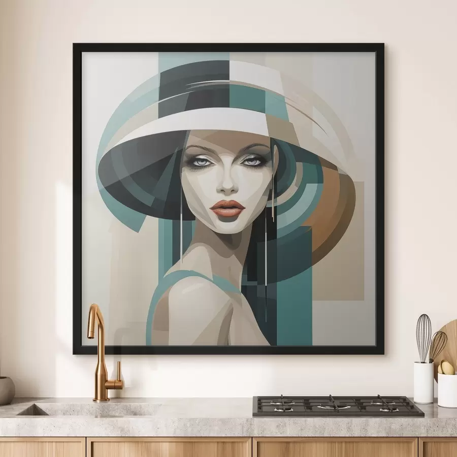 fototapet Fată cu pălărie f44972