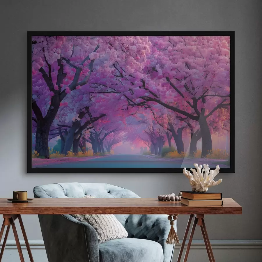 fototapet Aleea florilor de cireș f44840