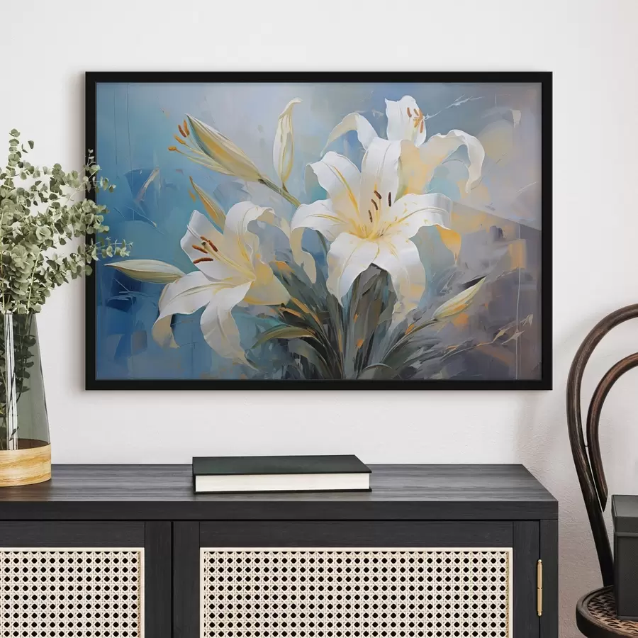 fototapet Crini abstracte pe un fundal colorat în stil artistic f44849