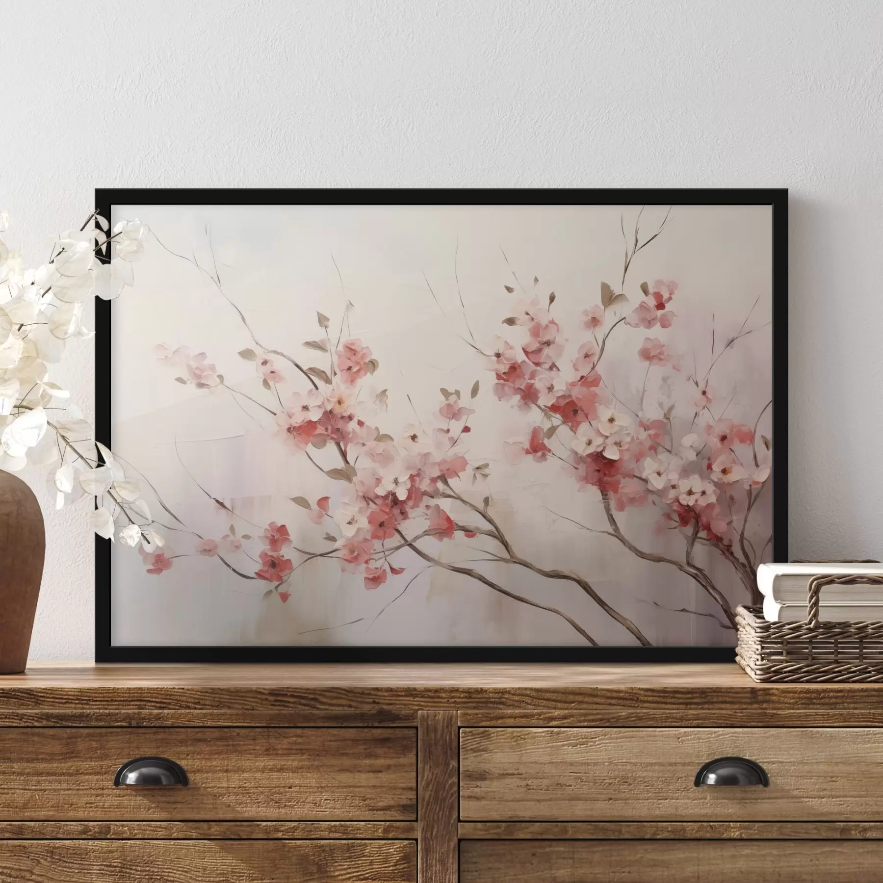 fototapet Flori de cireș în stil acuarelă f44941