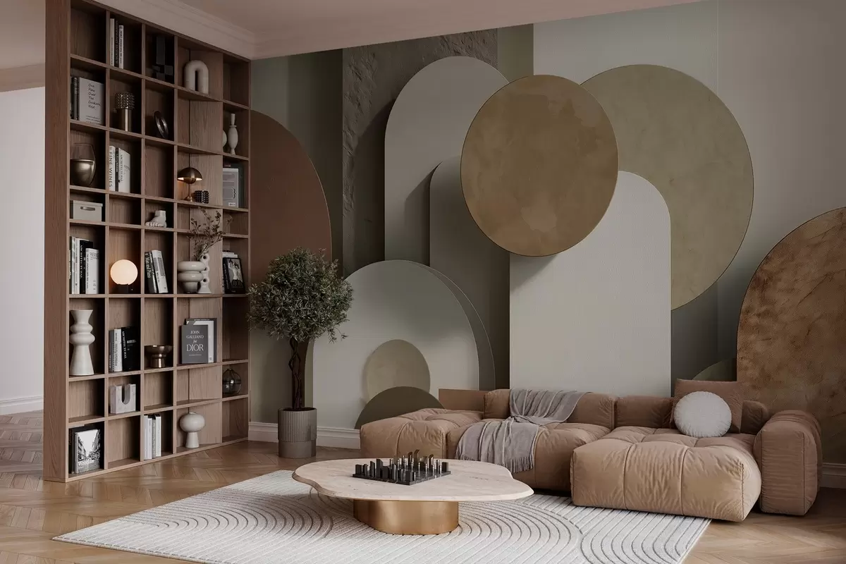 fototapet geometrie cu simulare de volum w04208