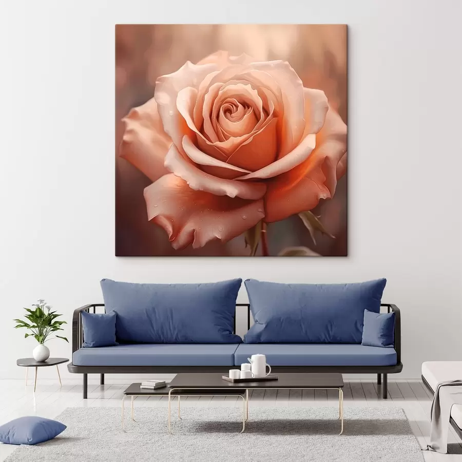 Tablouri Trandafir cu picături de rouă s44991