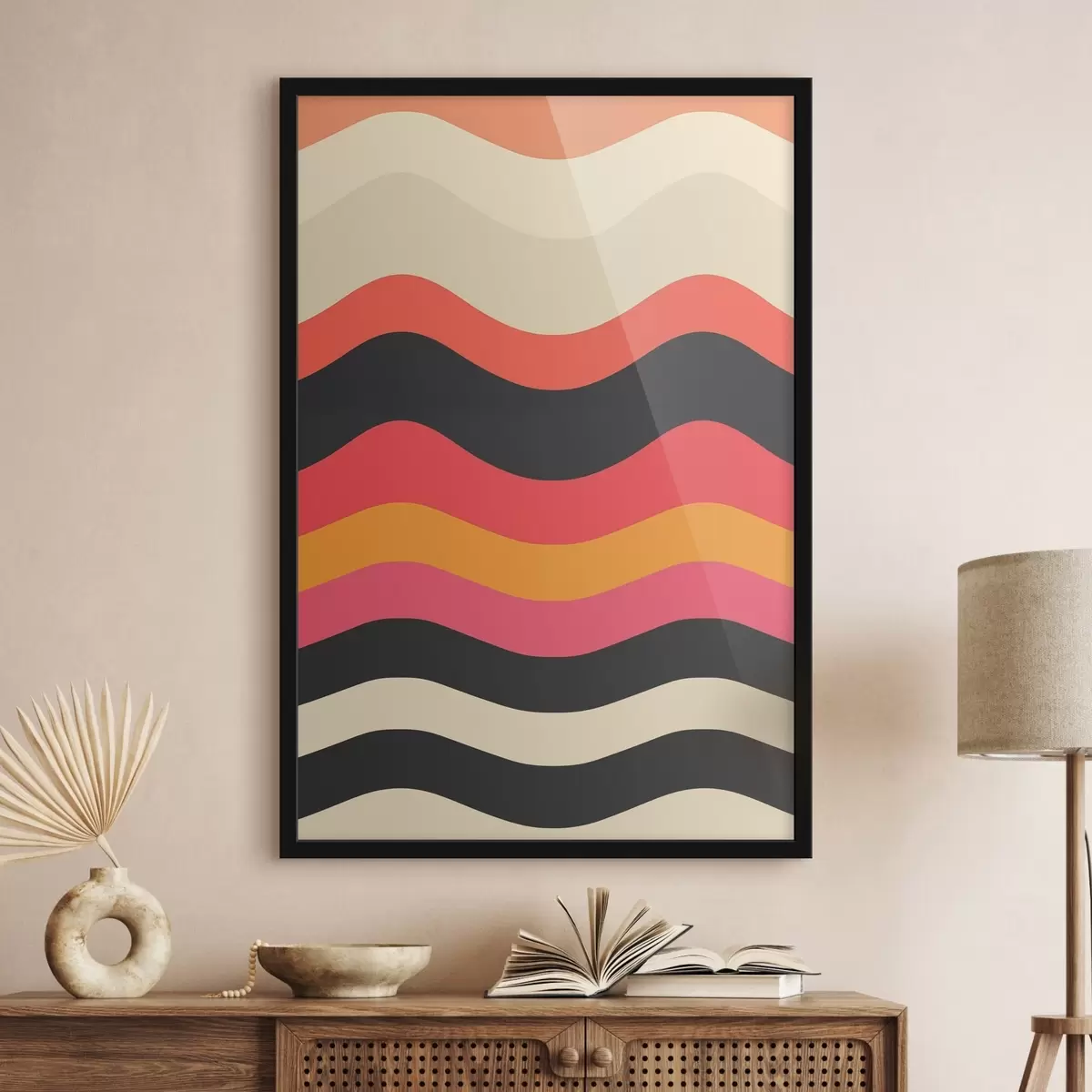 Poster Model abstract ondulat f45005