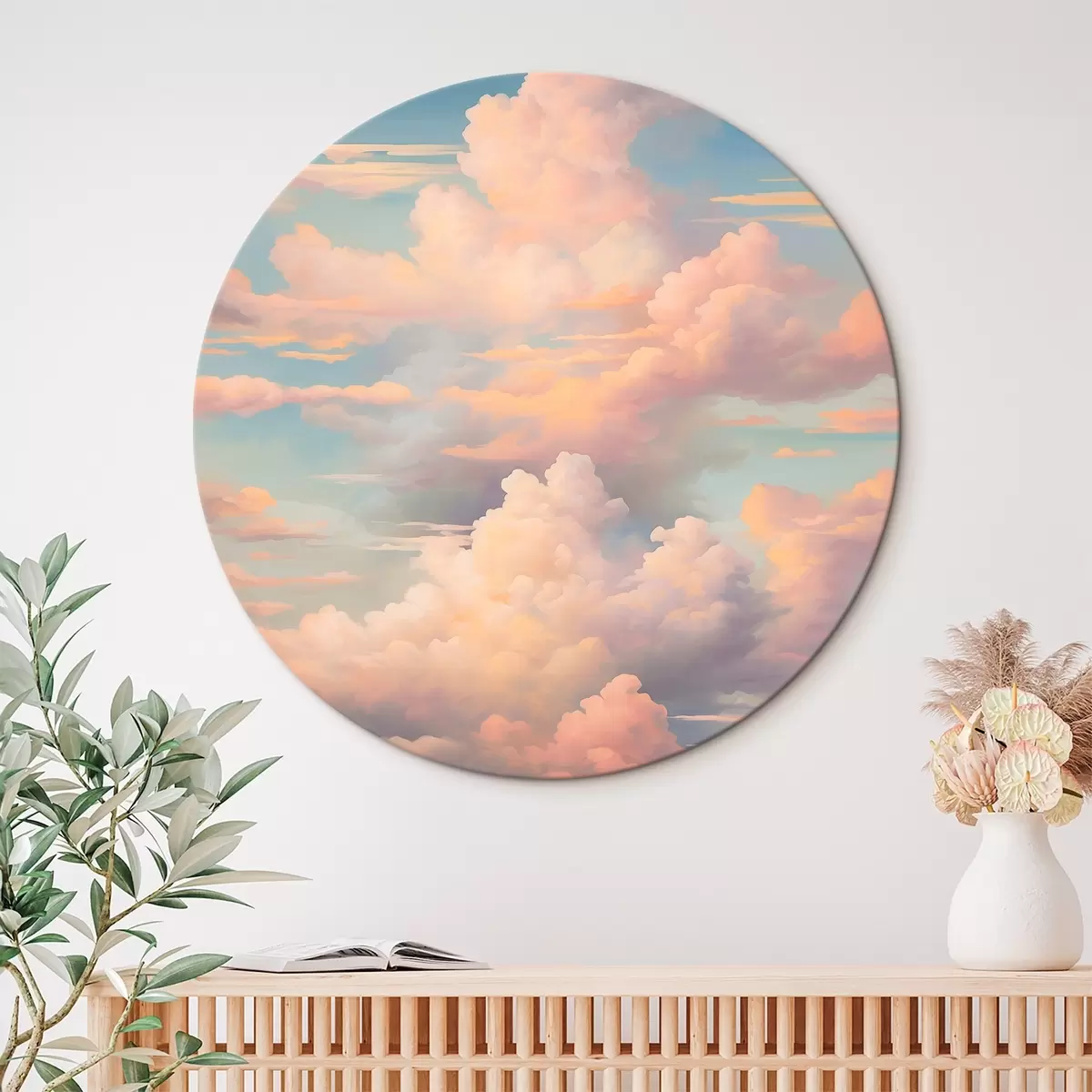 Picturi rotunde Cer cu nori r45023