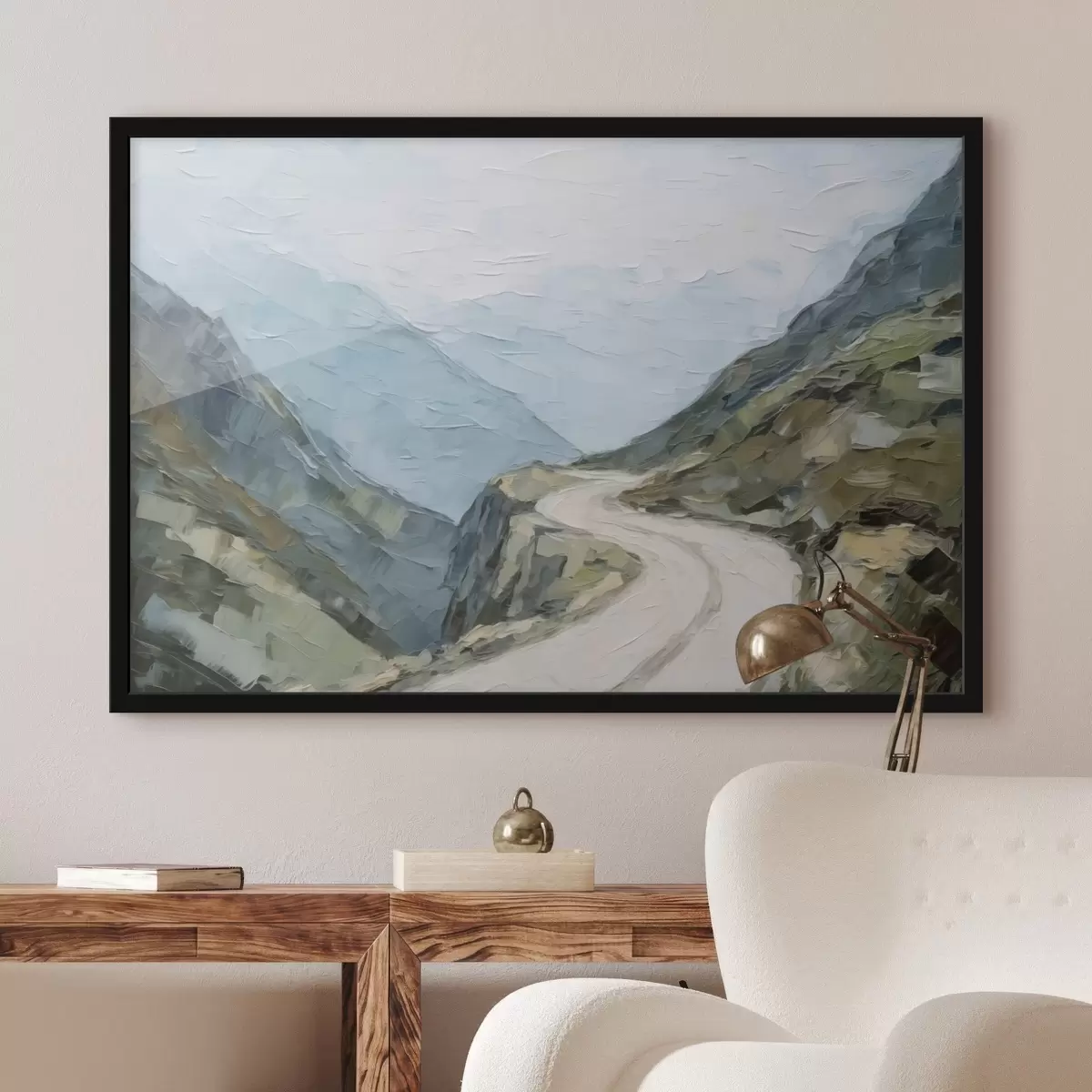 Poster Drum printre munți f45018