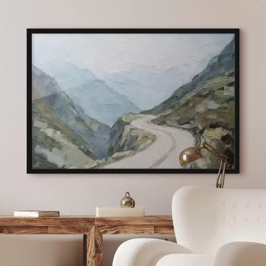 fototapet Drum printre munți f45018