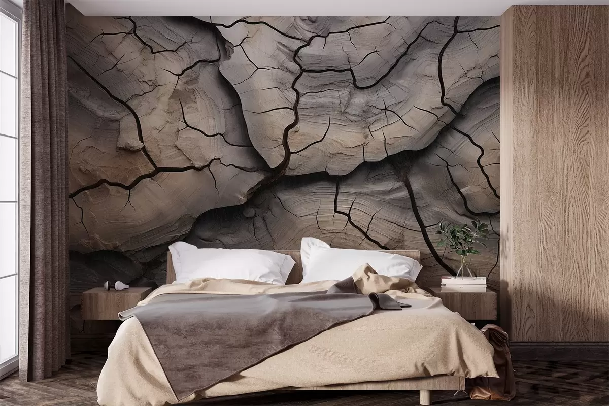 fototapet lemn, crăpături, lumină, textură, scoarță, natural w04238