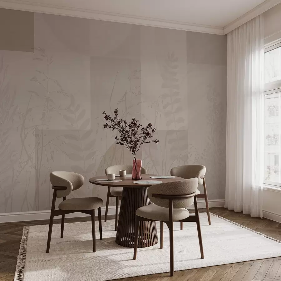 fototapet Abstracție cu plante, geometrie w04240