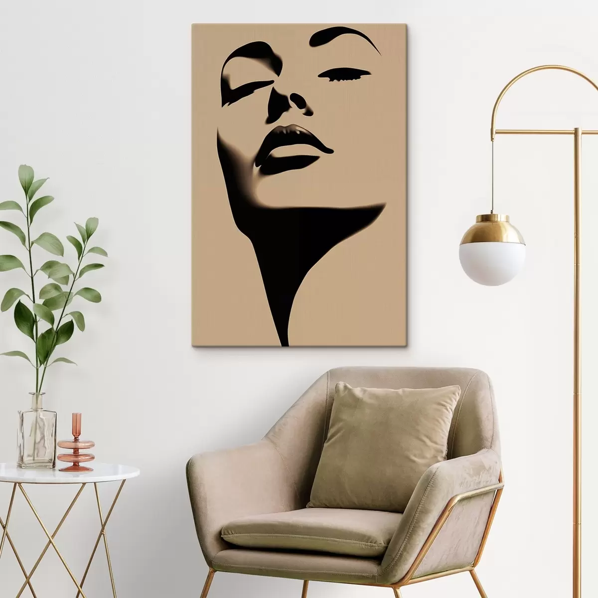 Tablouri Silueta feței unei femei s45071