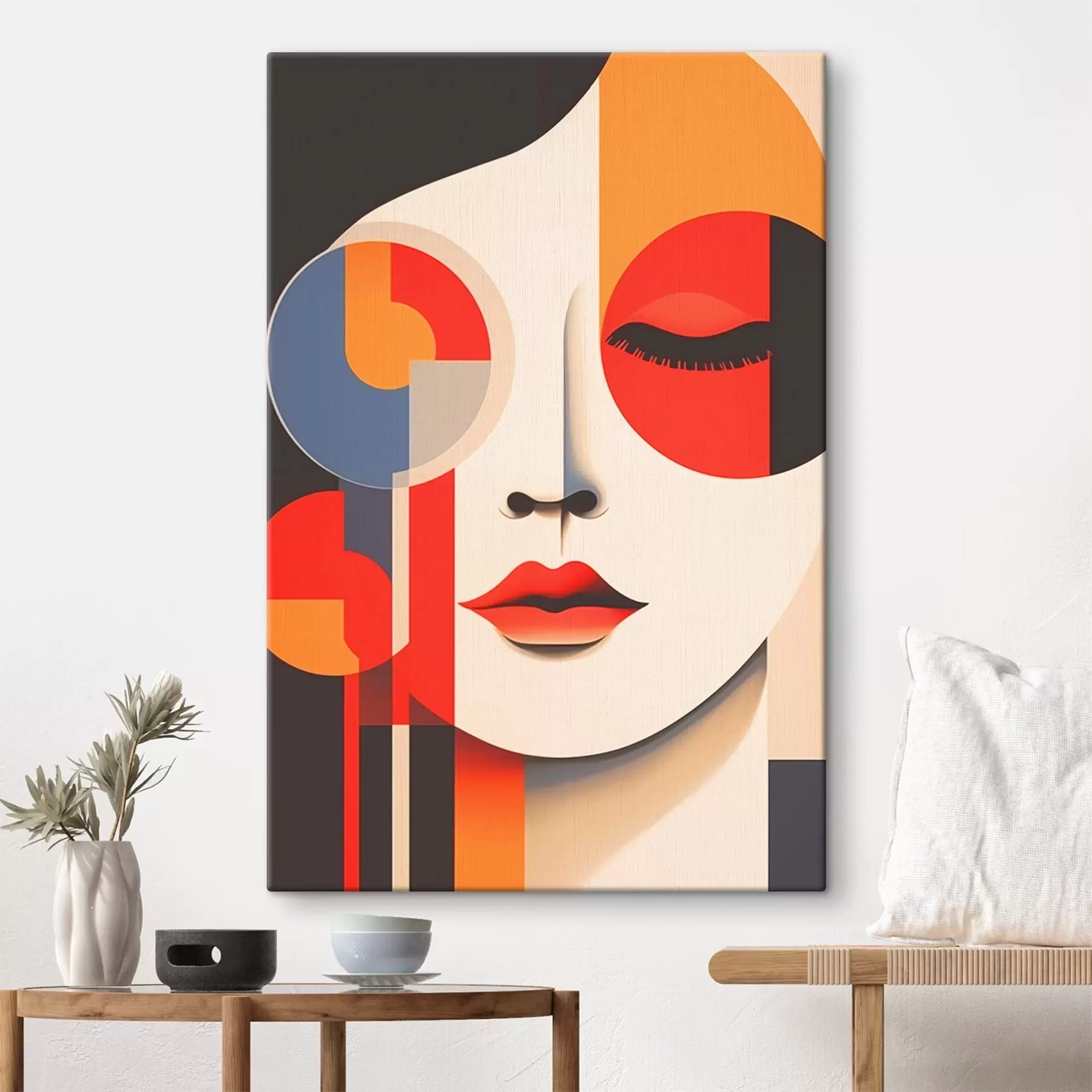 Tablouri Față abstractă în forme geometrice s45086