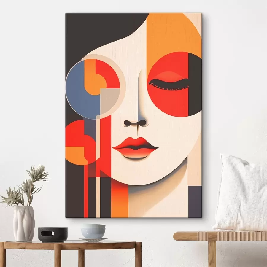 Tablouri Față abstractă în forme geometrice s45086