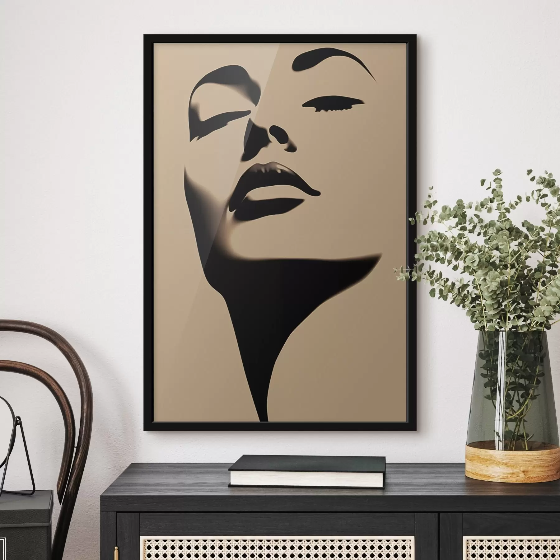 fototapet Silueta feței unei femei f45071