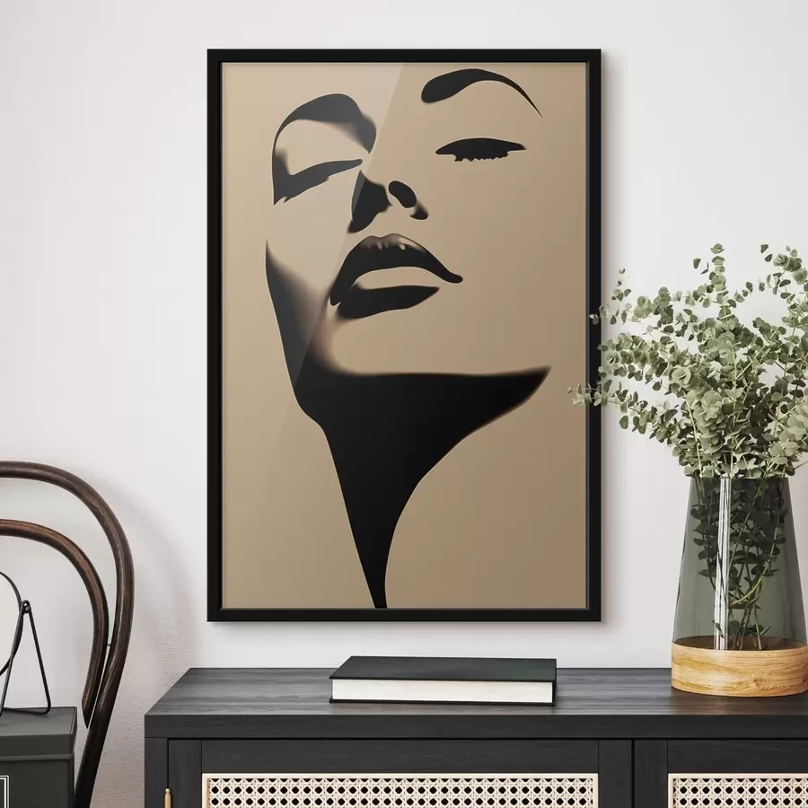 fototapet Silueta feței unei femei f45071