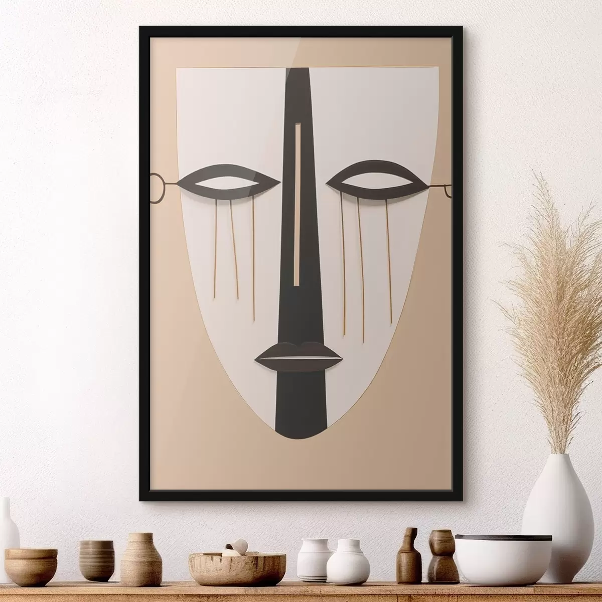 Poster Față abstractă geometrică f45083