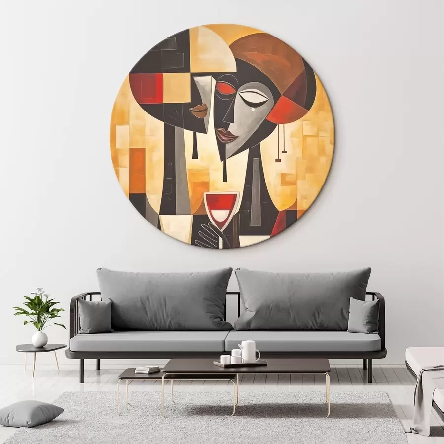 Tablouri Două cu sticlă cubistă r45085